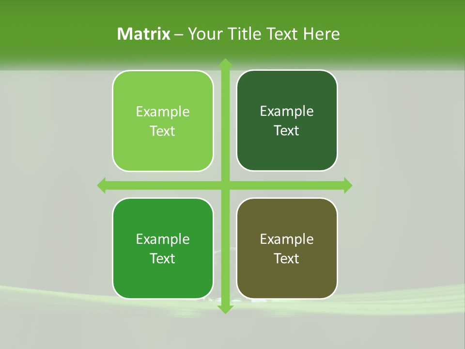 A Drop Of Water Sitting On Top Of A Green Leaf PowerPoint Template