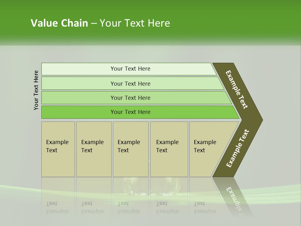A Drop Of Water Sitting On Top Of A Green Leaf PowerPoint Template