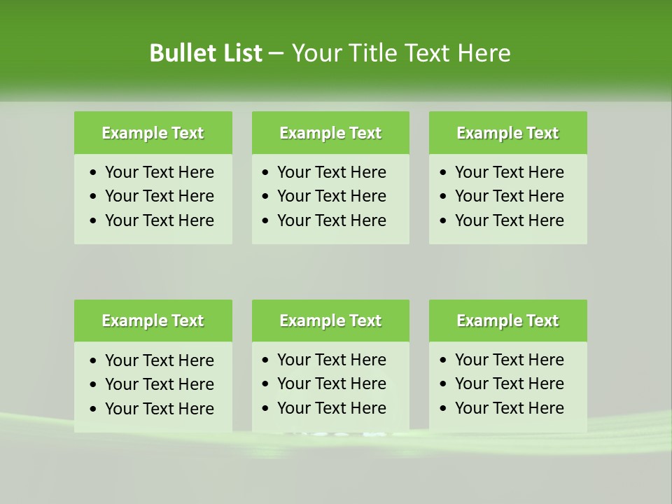 A Drop Of Water Sitting On Top Of A Green Leaf PowerPoint Template