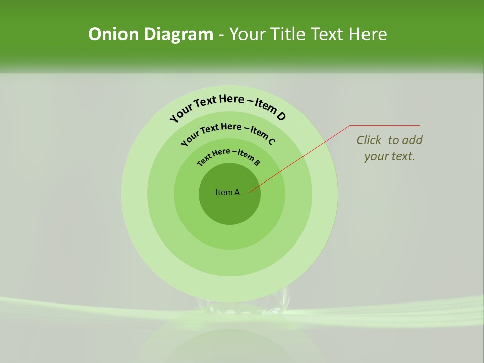 A Drop Of Water Sitting On Top Of A Green Leaf PowerPoint Template