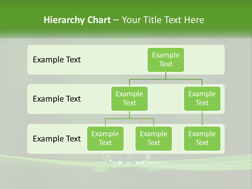 A Drop Of Water Sitting On Top Of A Green Leaf PowerPoint Template