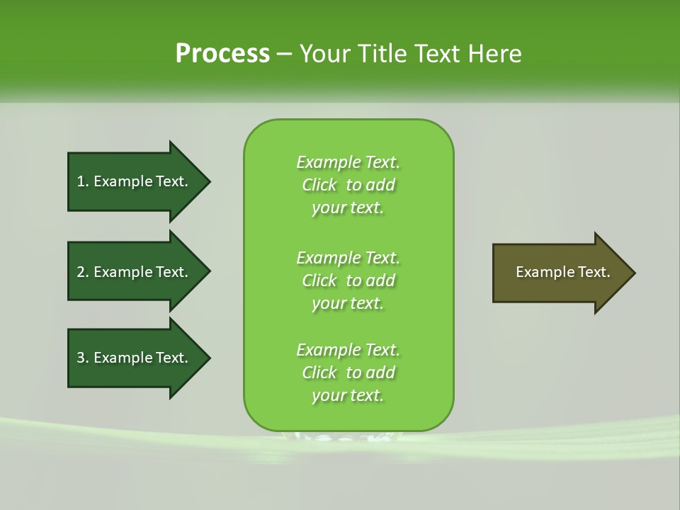 A Drop Of Water Sitting On Top Of A Green Leaf PowerPoint Template