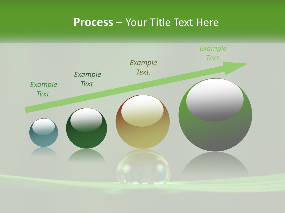 A Drop Of Water Sitting On Top Of A Green Leaf PowerPoint Template