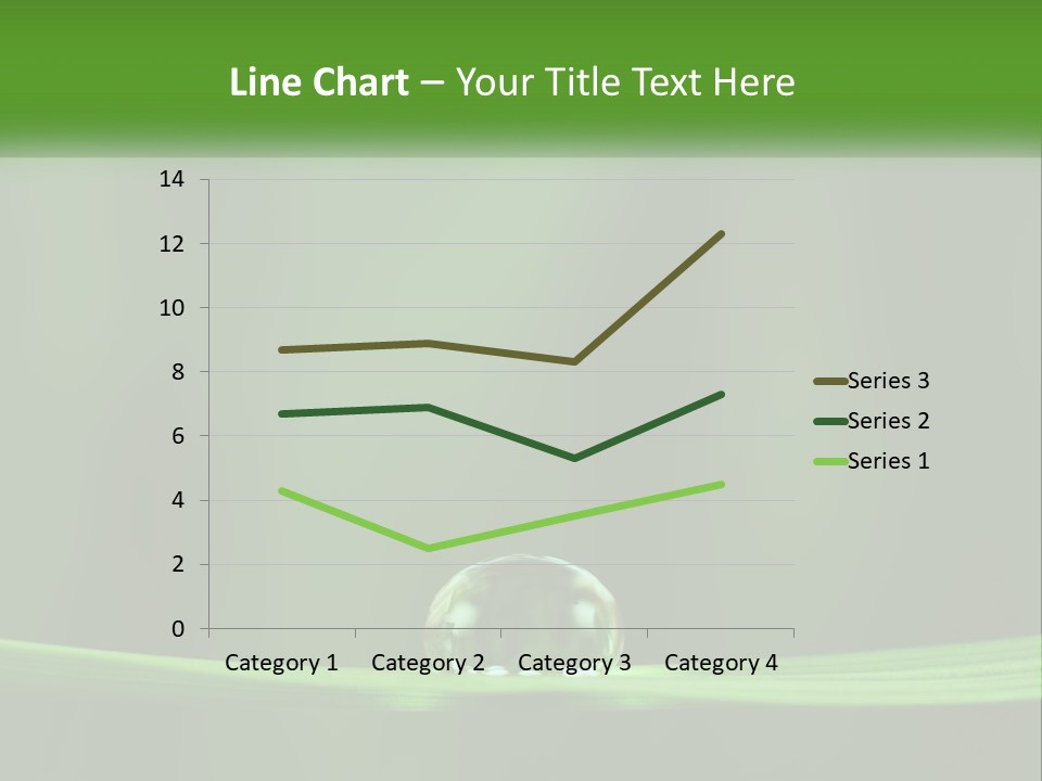A Drop Of Water Sitting On Top Of A Green Leaf PowerPoint Template