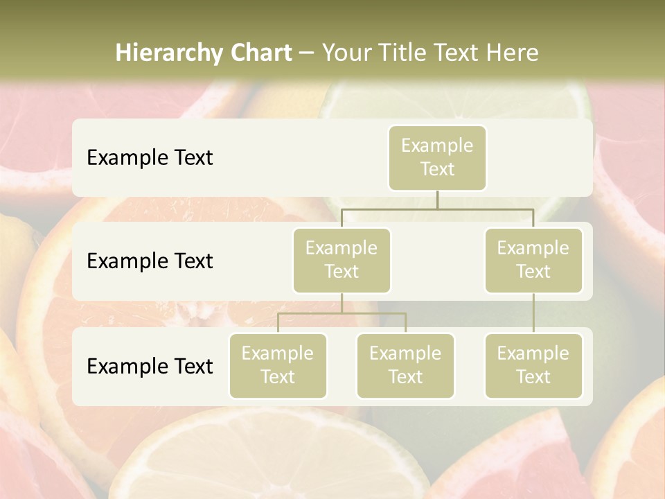 A Group Of Citrus Fruits With A Green Background PowerPoint Template