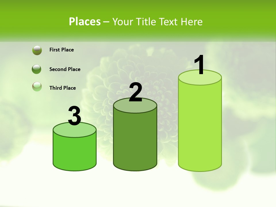 A Green Flower Powerpoint Presentation Template PowerPoint Template