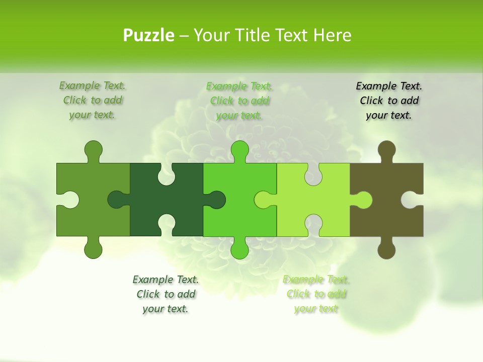 A Green Flower Powerpoint Presentation Template PowerPoint Template