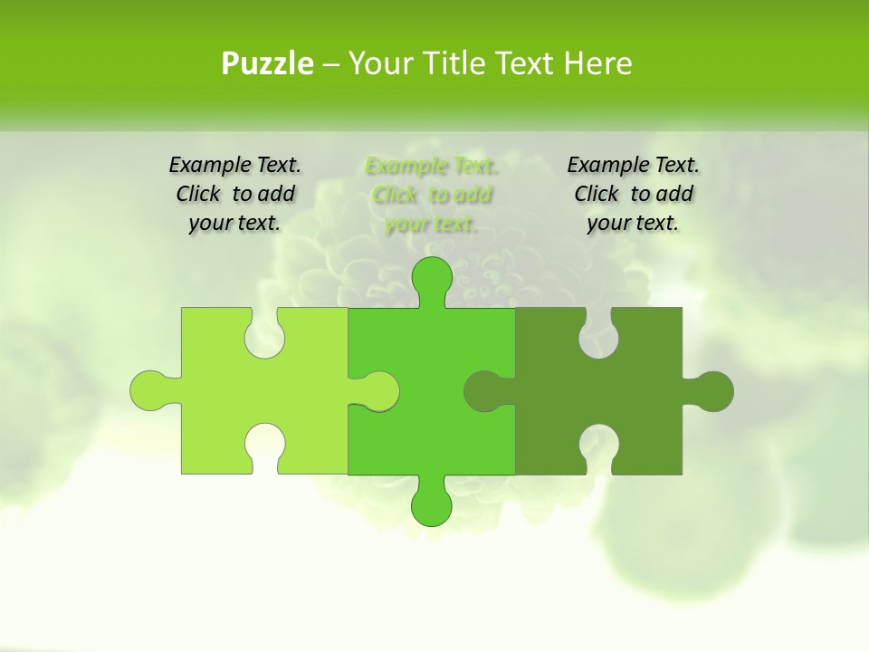 A Green Flower Powerpoint Presentation Template PowerPoint Template