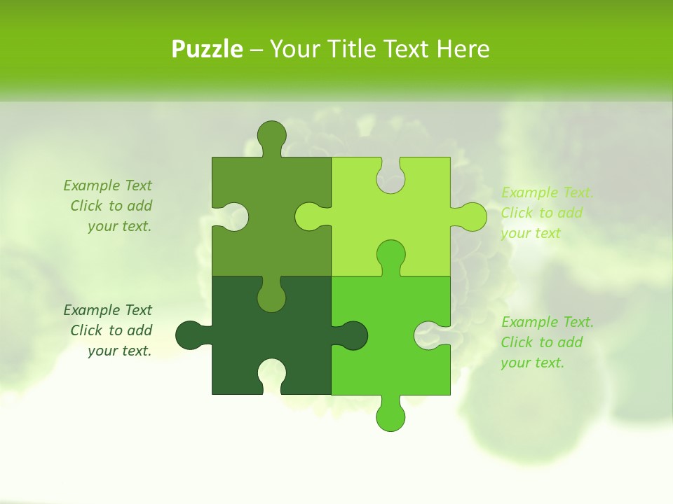 A Green Flower Powerpoint Presentation Template PowerPoint Template