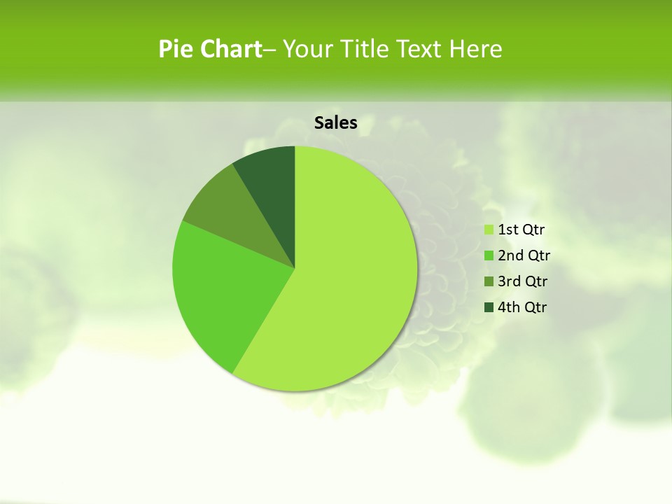 A Green Flower Powerpoint Presentation Template PowerPoint Template