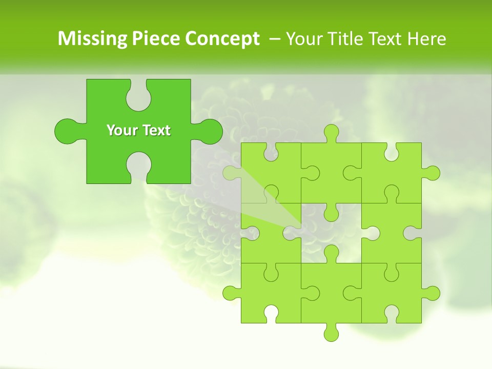 A Green Flower Powerpoint Presentation Template PowerPoint Template