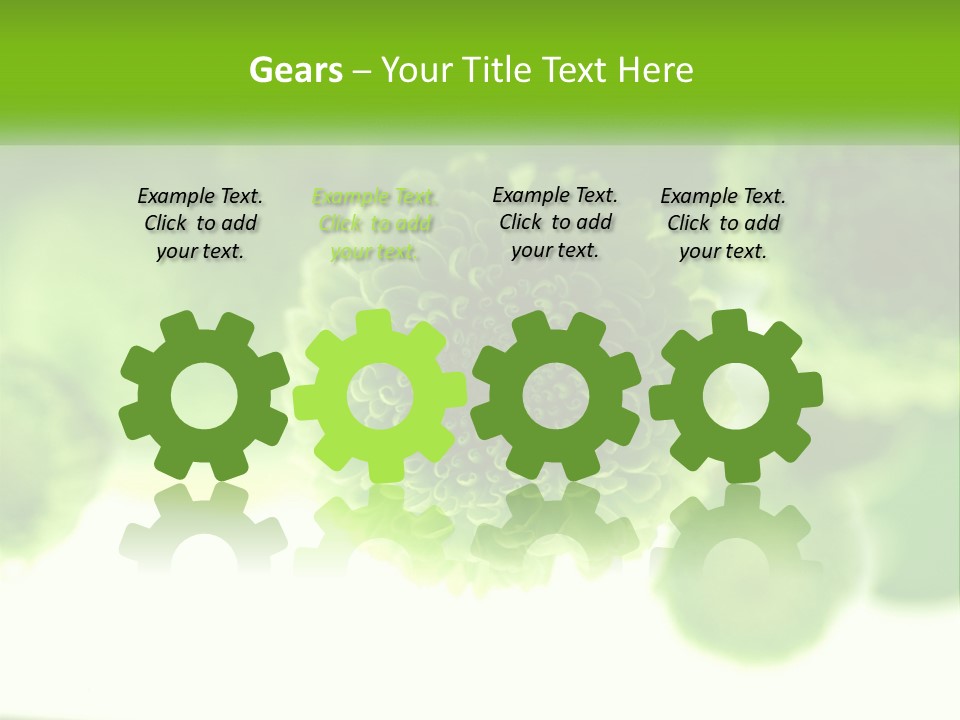 A Green Flower Powerpoint Presentation Template PowerPoint Template