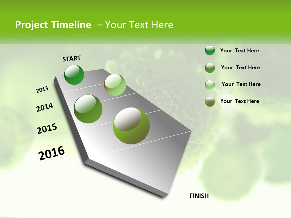 A Green Flower Powerpoint Presentation Template PowerPoint Template