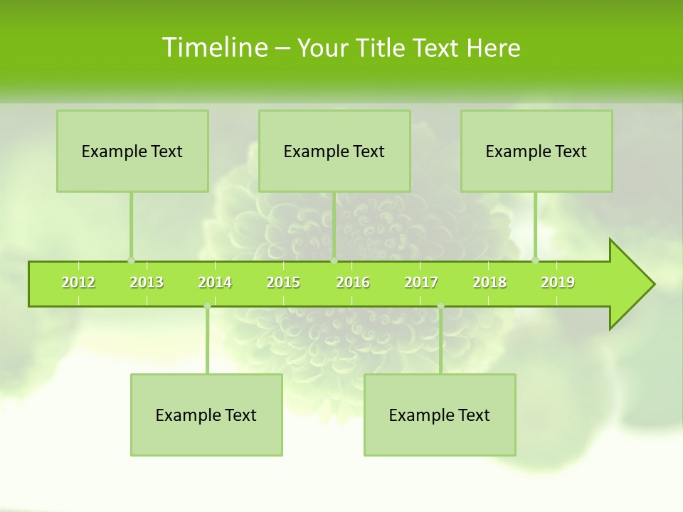 A Green Flower Powerpoint Presentation Template PowerPoint Template