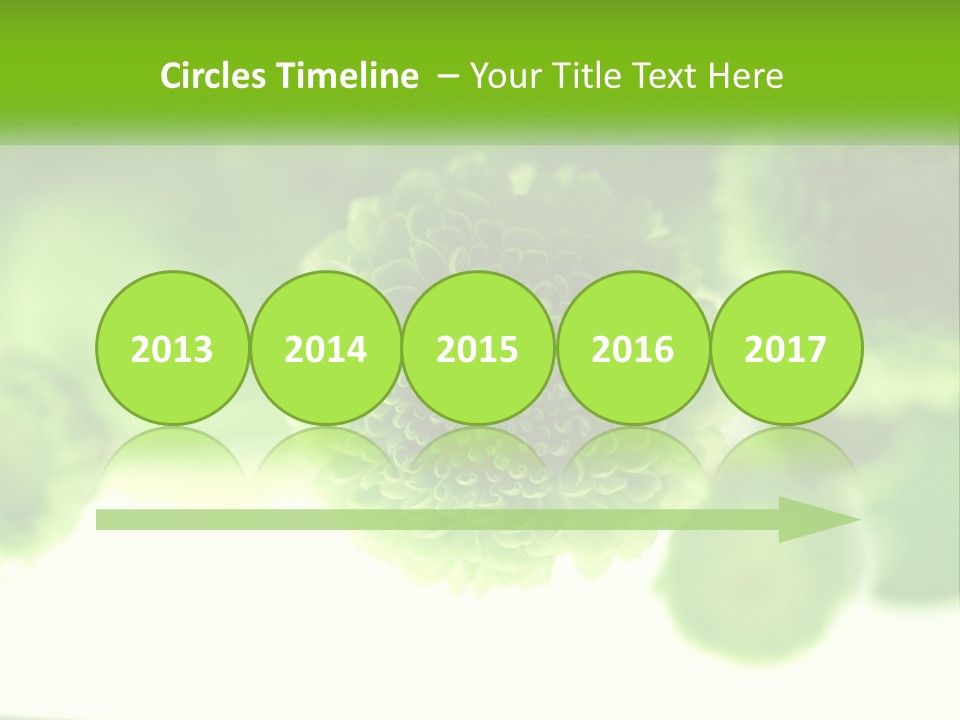 A Green Flower Powerpoint Presentation Template PowerPoint Template