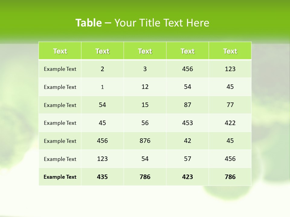 A Green Flower Powerpoint Presentation Template PowerPoint Template