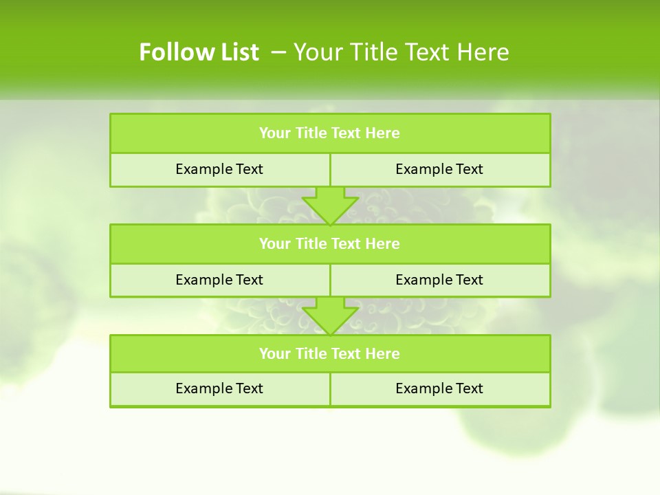 A Green Flower Powerpoint Presentation Template PowerPoint Template