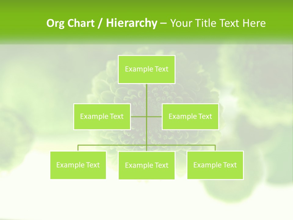 A Green Flower Powerpoint Presentation Template PowerPoint Template