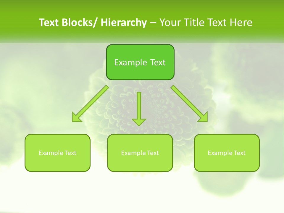 A Green Flower Powerpoint Presentation Template PowerPoint Template