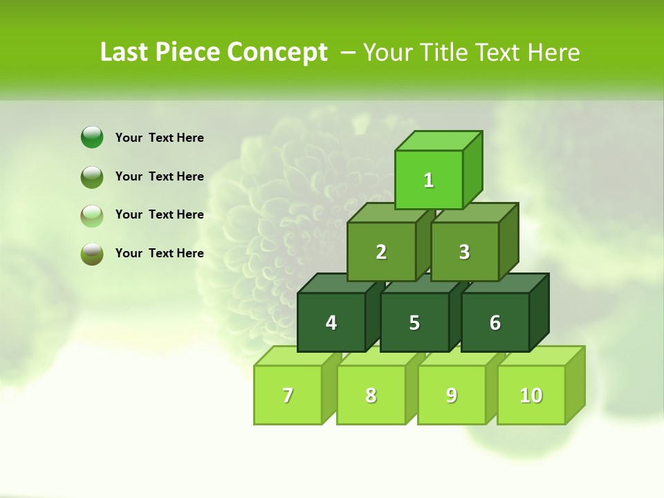 A Green Flower Powerpoint Presentation Template PowerPoint Template