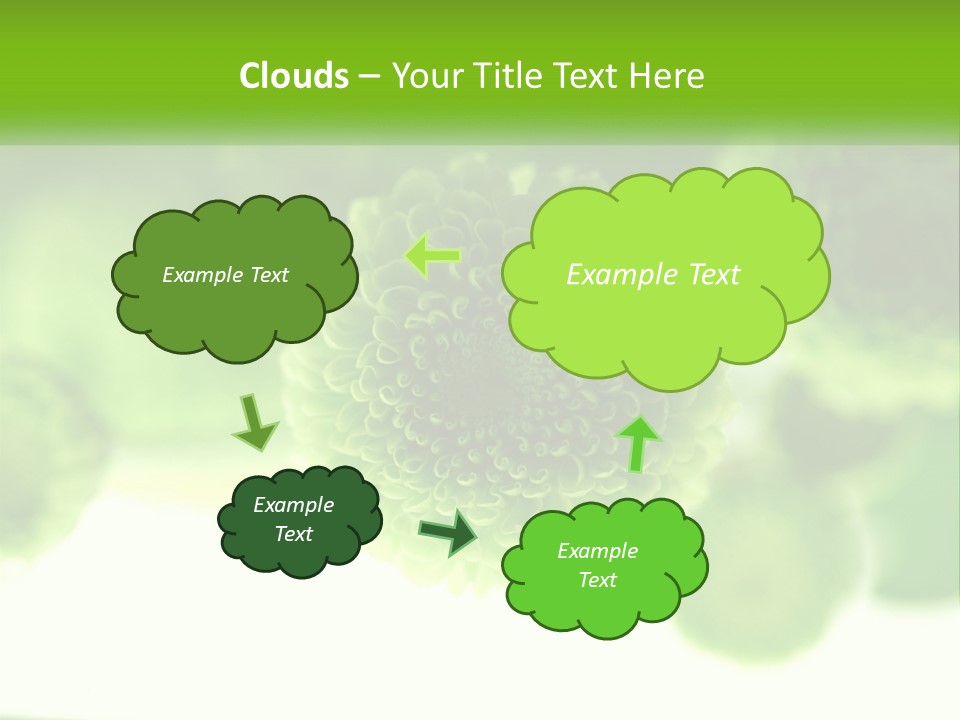 A Green Flower Powerpoint Presentation Template PowerPoint Template