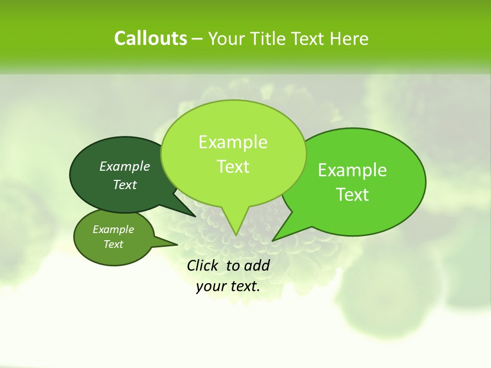 A Green Flower Powerpoint Presentation Template PowerPoint Template