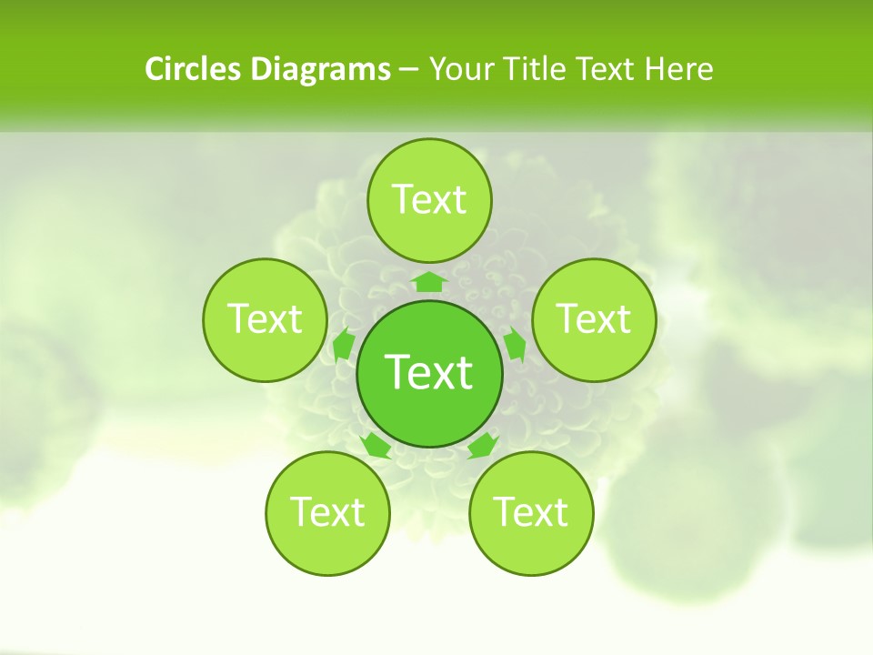 A Green Flower Powerpoint Presentation Template PowerPoint Template