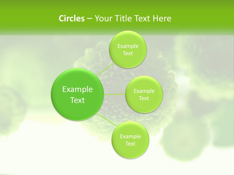 A Green Flower Powerpoint Presentation Template PowerPoint Template
