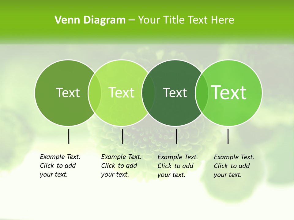 A Green Flower Powerpoint Presentation Template PowerPoint Template