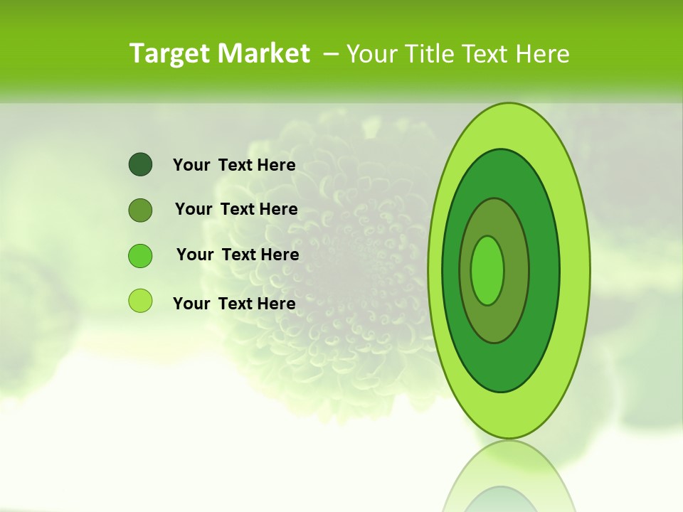 A Green Flower Powerpoint Presentation Template PowerPoint Template
