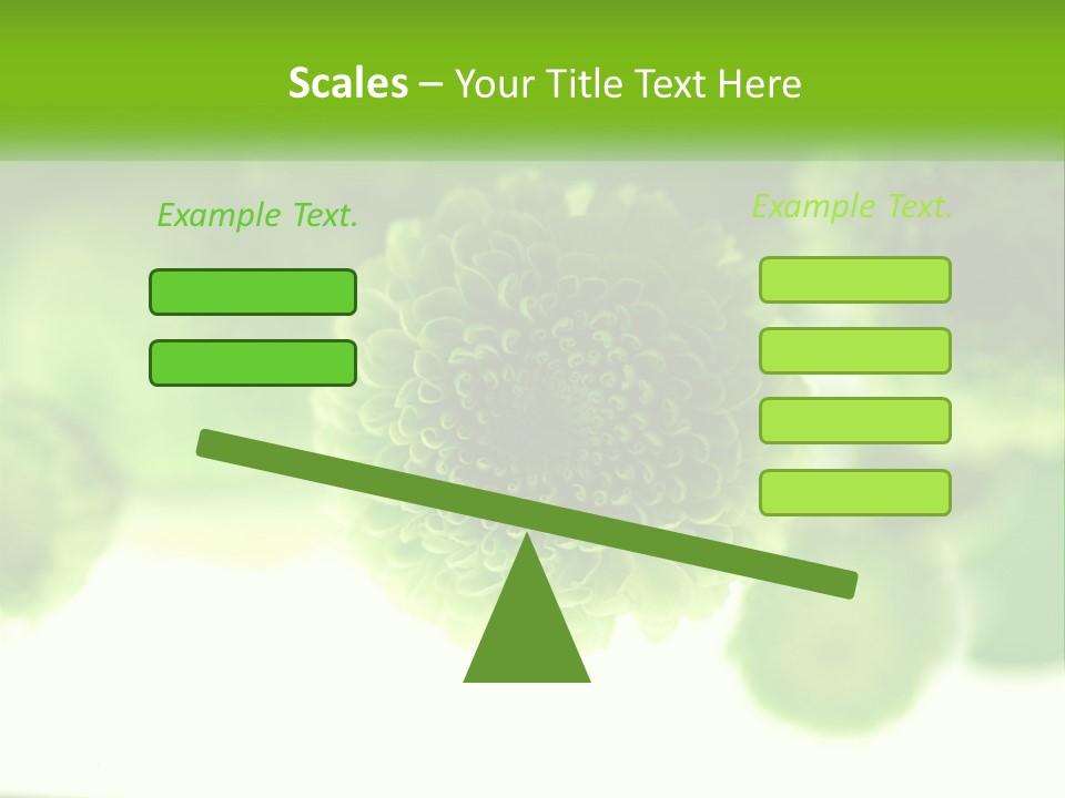 A Green Flower Powerpoint Presentation Template PowerPoint Template