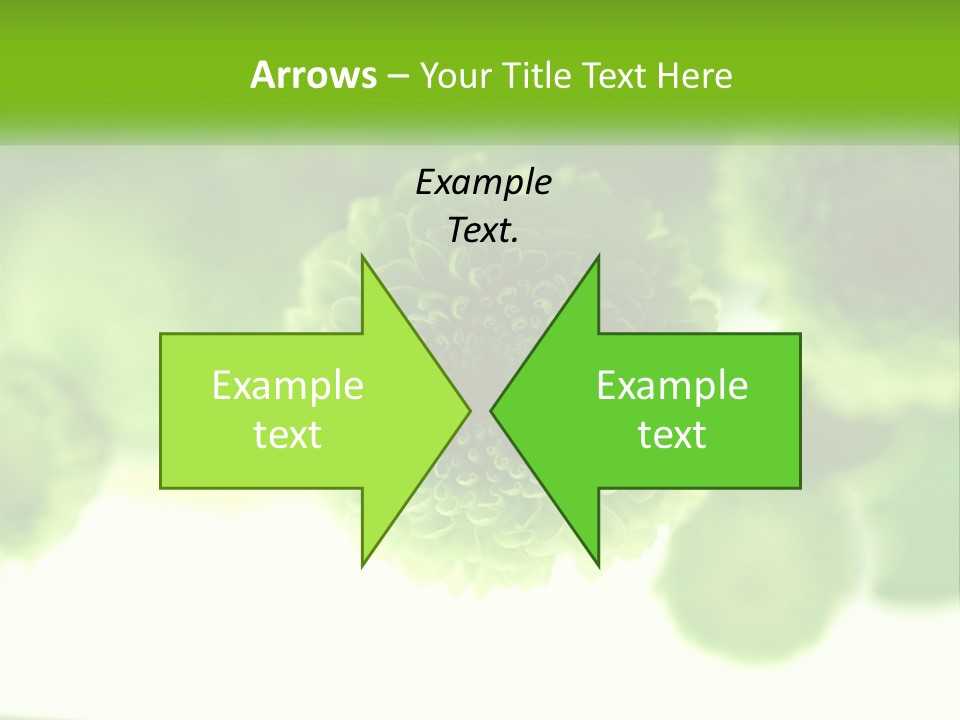 A Green Flower Powerpoint Presentation Template PowerPoint Template