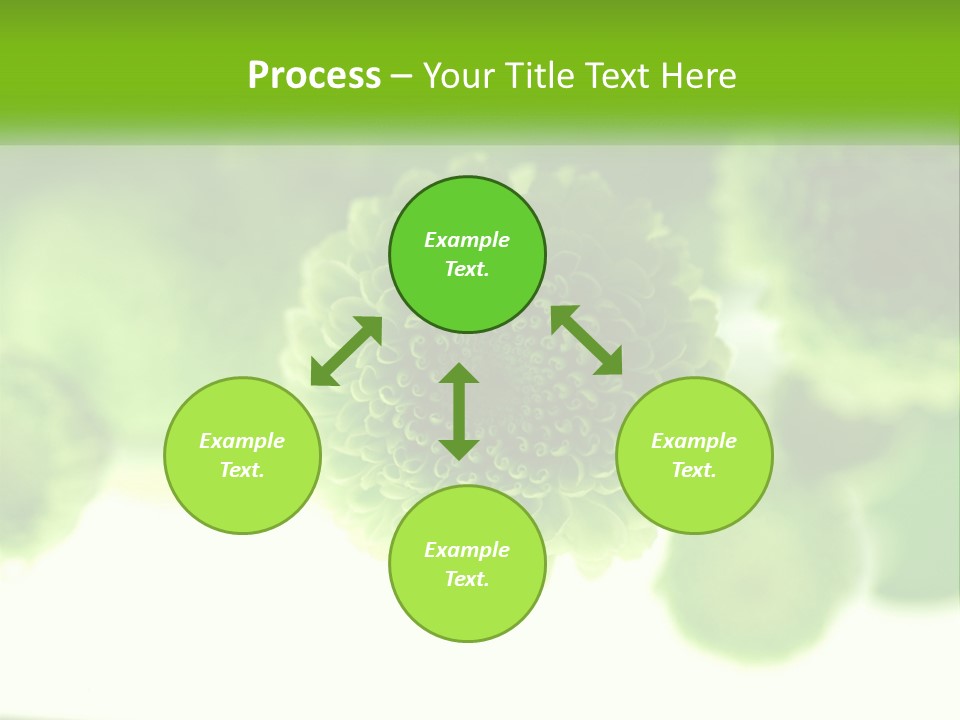 A Green Flower Powerpoint Presentation Template PowerPoint Template