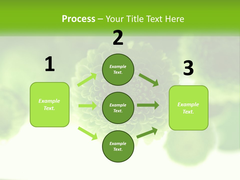 A Green Flower Powerpoint Presentation Template PowerPoint Template