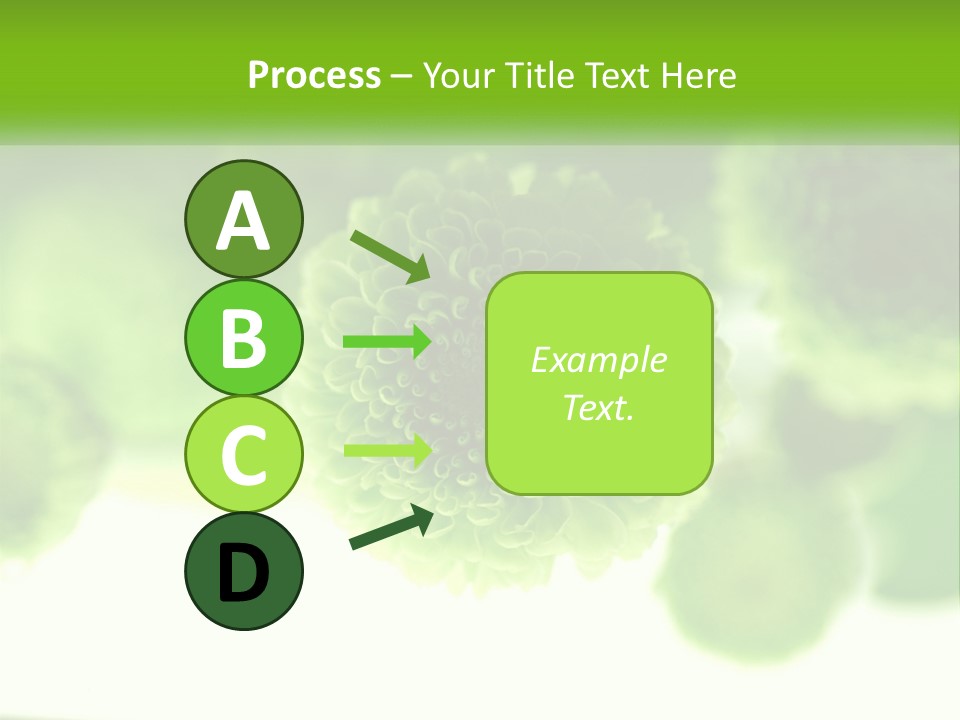 A Green Flower Powerpoint Presentation Template PowerPoint Template