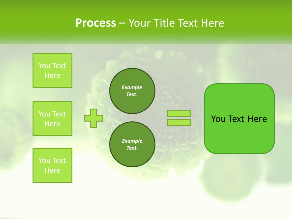 A Green Flower Powerpoint Presentation Template PowerPoint Template