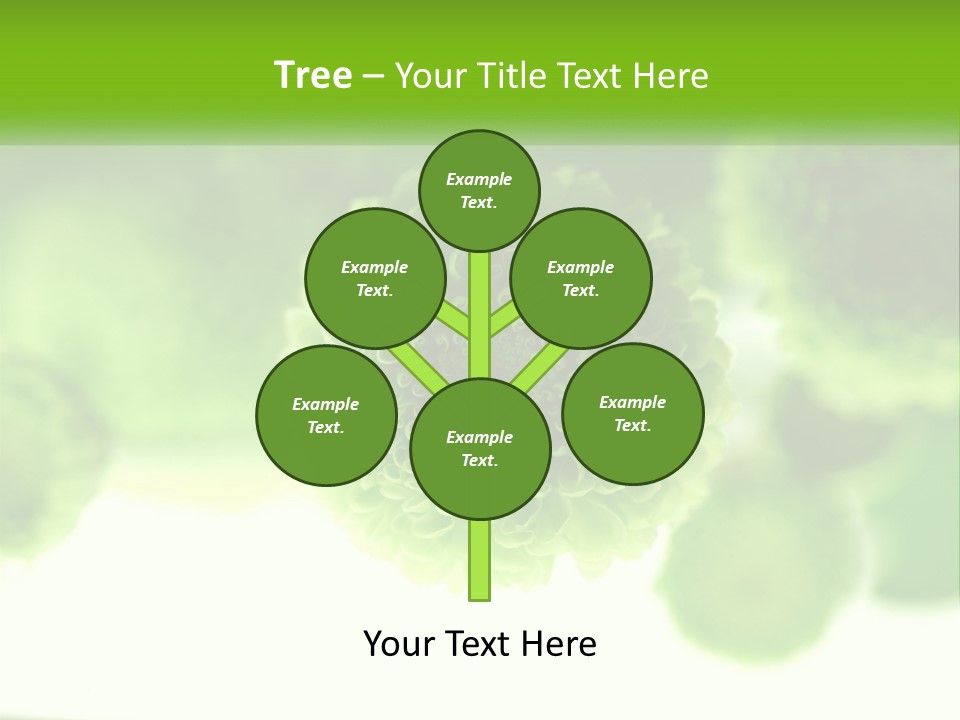 A Green Flower Powerpoint Presentation Template PowerPoint Template