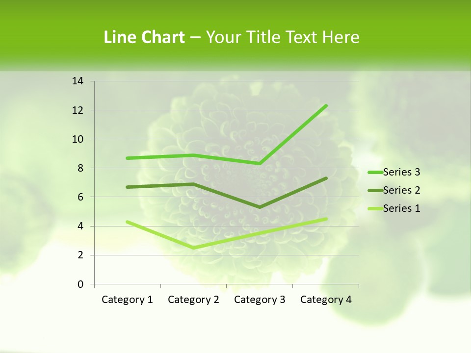 A Green Flower Powerpoint Presentation Template PowerPoint Template