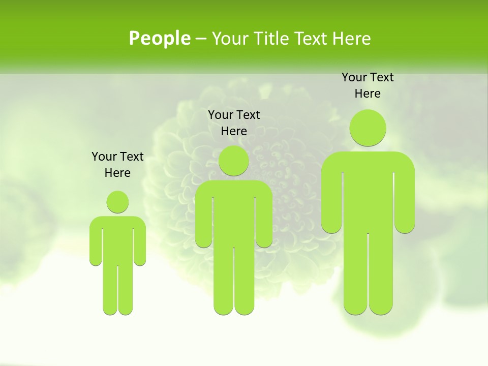 A Green Flower Powerpoint Presentation Template PowerPoint Template