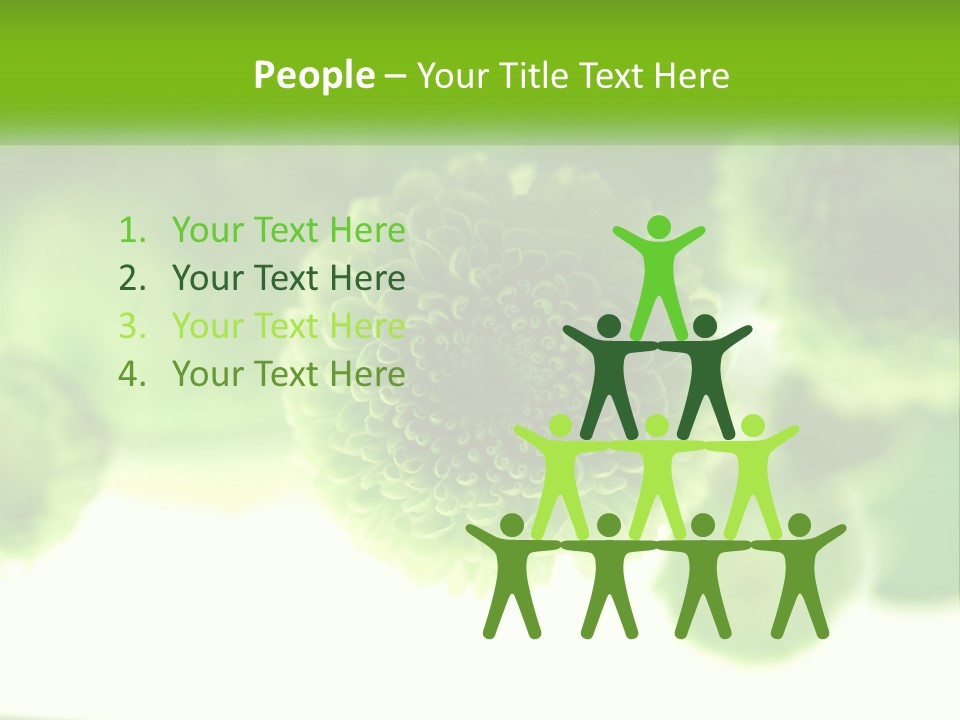 A Green Flower Powerpoint Presentation Template PowerPoint Template