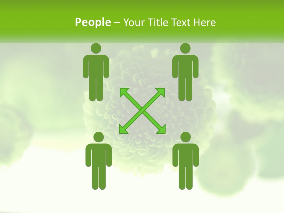 A Green Flower Powerpoint Presentation Template PowerPoint Template