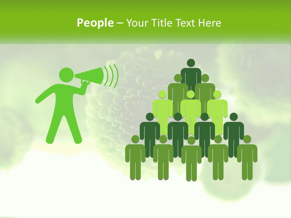 A Green Flower Powerpoint Presentation Template PowerPoint Template