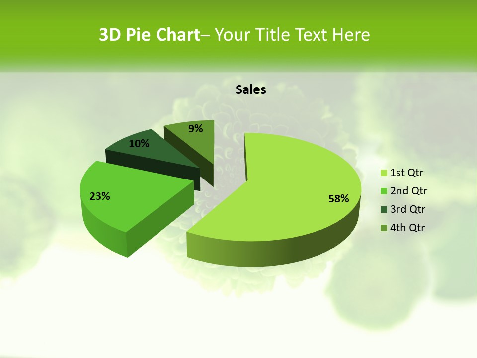 A Green Flower Powerpoint Presentation Template PowerPoint Template
