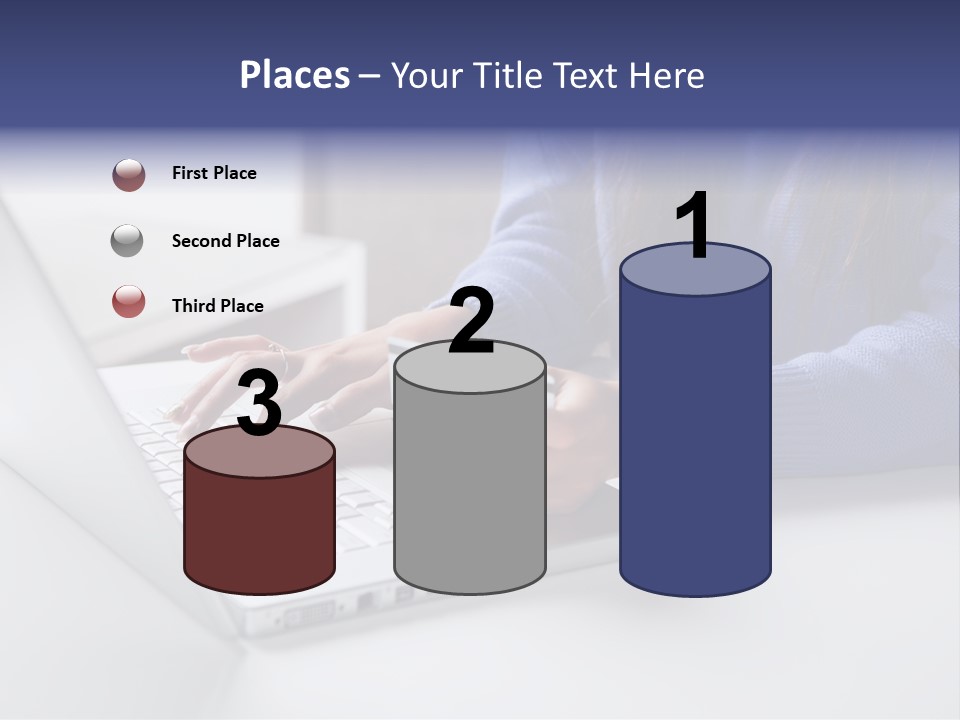 A Woman Holding A Credit Card While Using A Laptop PowerPoint Template