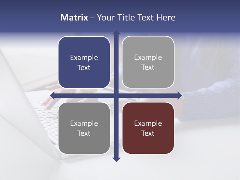 A Woman Holding A Credit Card While Using A Laptop PowerPoint Template