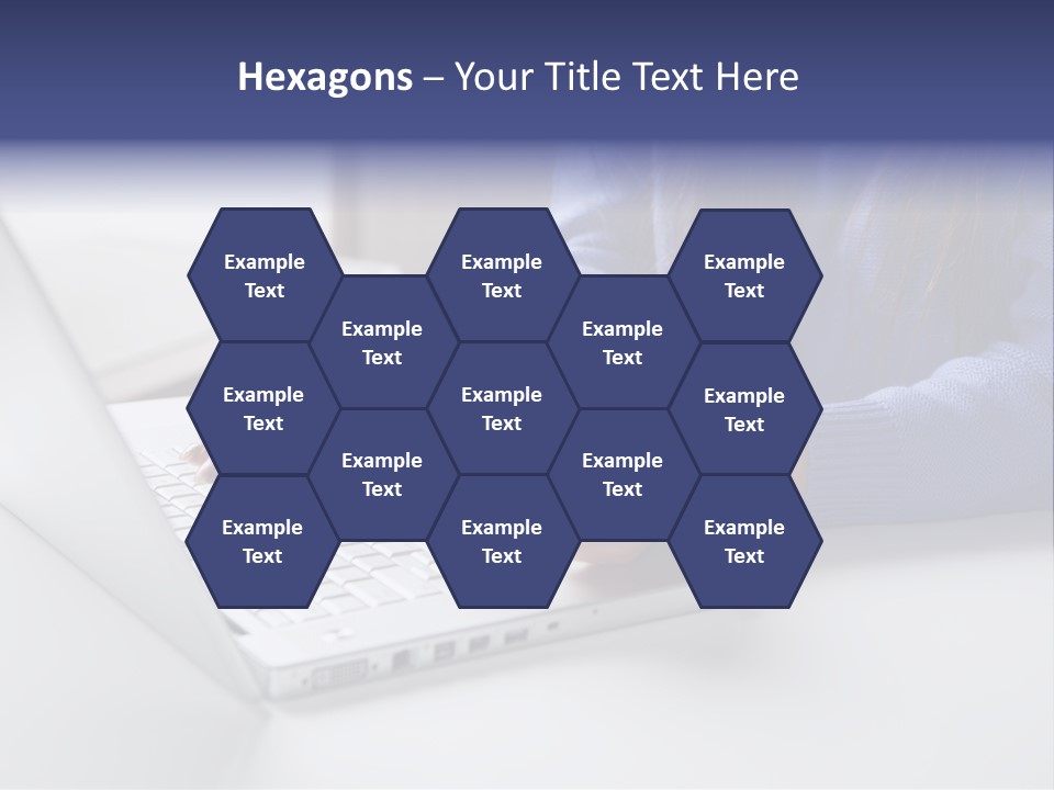 A Woman Holding A Credit Card While Using A Laptop PowerPoint Template