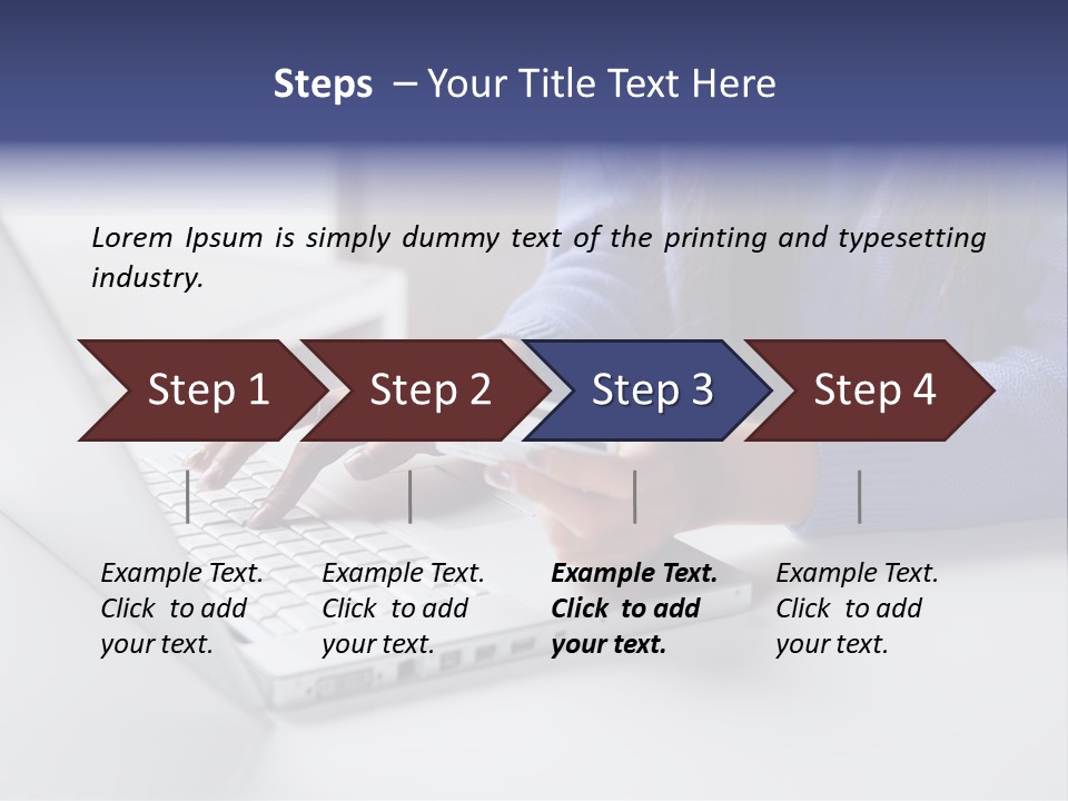 A Woman Holding A Credit Card While Using A Laptop PowerPoint Template