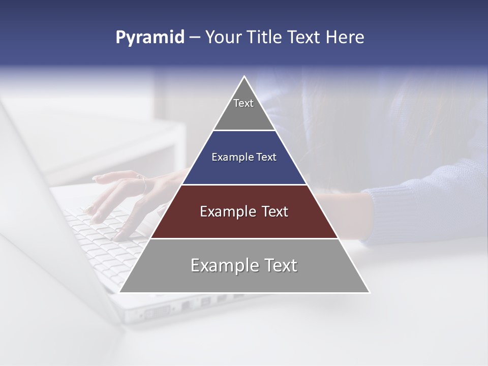 A Woman Holding A Credit Card While Using A Laptop PowerPoint Template