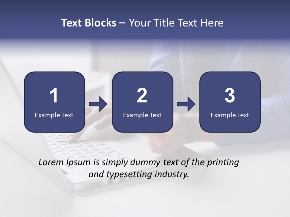 A Woman Holding A Credit Card While Using A Laptop PowerPoint Template