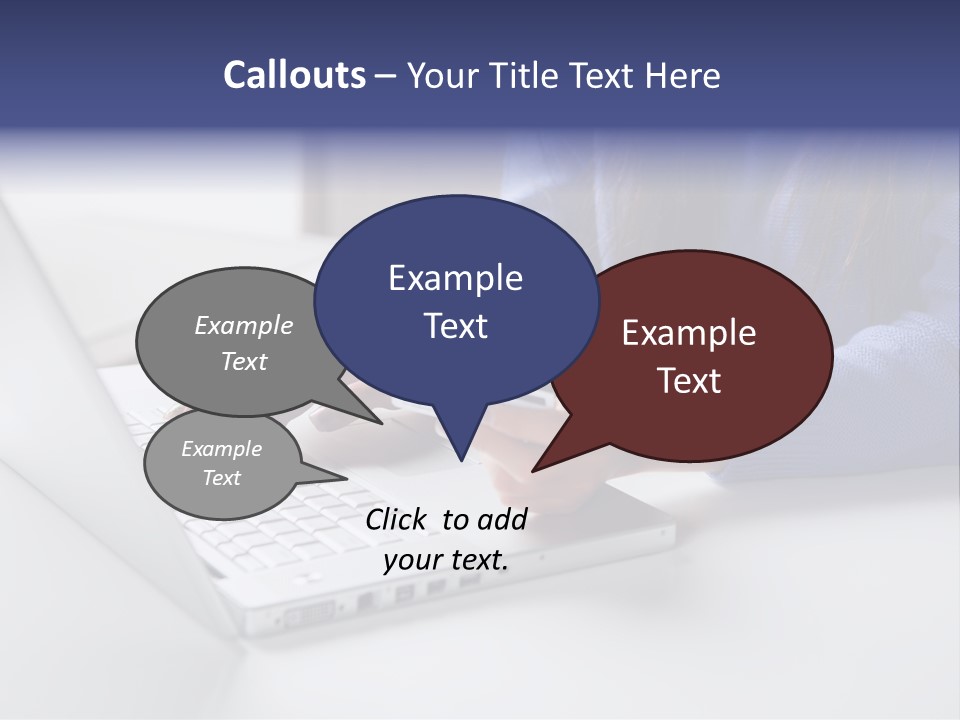 A Woman Holding A Credit Card While Using A Laptop PowerPoint Template